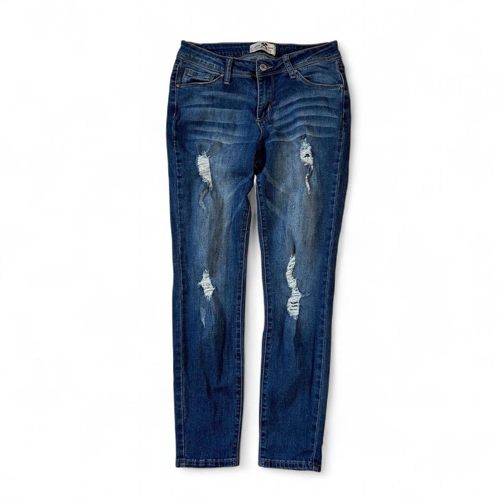 Hammer Jeans skinny with distressed details grunge y2k indie dark wash edgy